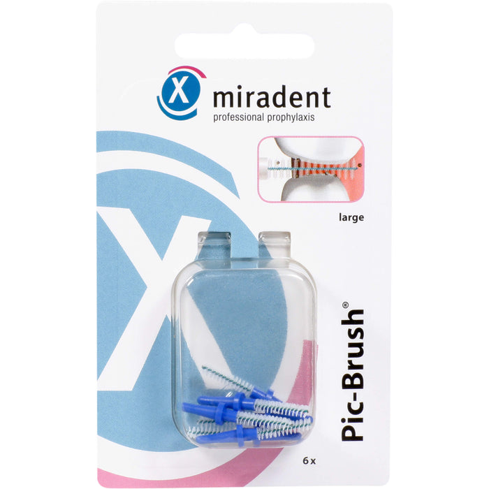 miradent Pic-Brush blau large Ersatz-Interdentalbürsten, 5 pcs. Interdental brushes