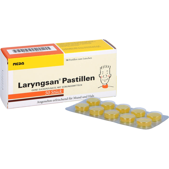 Laryngsan Pastillen erfrischend für Mund und Hals, 50 pcs. Pastilles