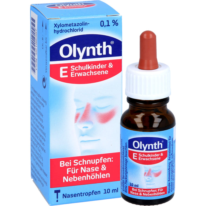 Olynth E Nasentropfen bei Schnupfen, 10 ml Solution