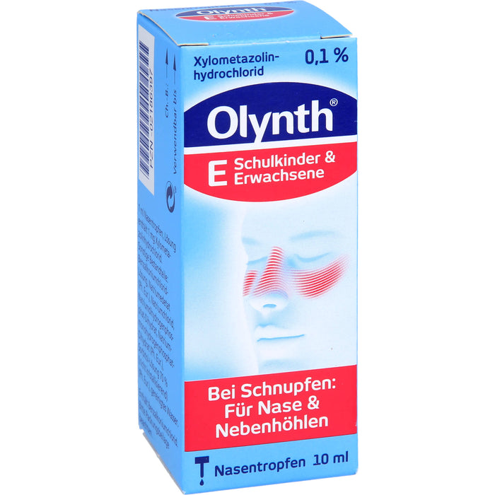 Olynth E Nasentropfen bei Schnupfen, 10 ml Solution