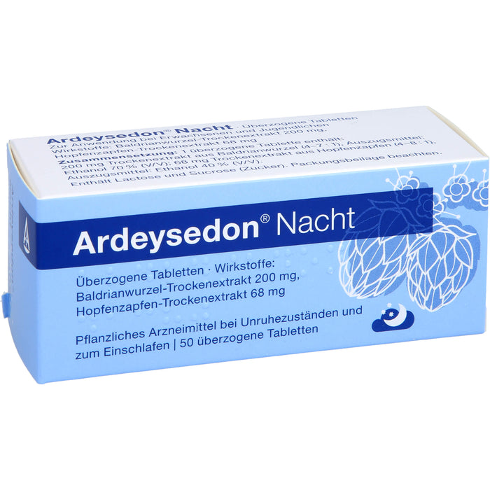 Ardeysedon Nacht Tabletten bei nervös bedingten Einschlafstörungen, 50 pcs. Tablets