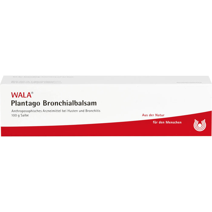 WALA Plantago Bronchialbalsam bei Husten und Bronchitis, 100 g Salbe