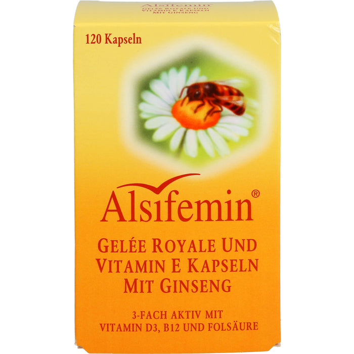 Alsifemin Gelée Royale und Vitamin E Kapseln mit Ginseng , 120 St. Kapseln