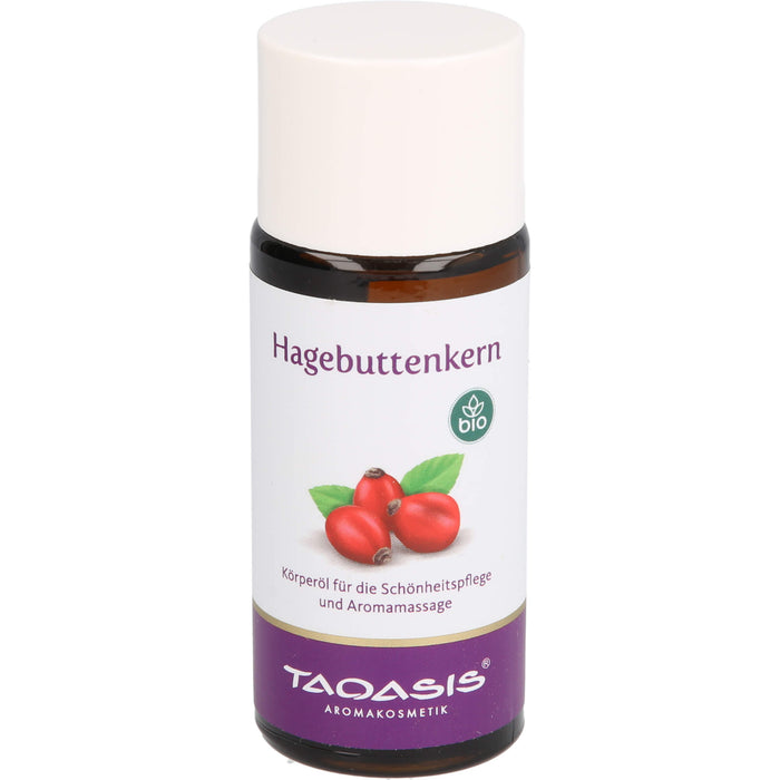 TAOASIS Hagebuttenkern bio Körperöl für die Schönheitspflege und Aromamassage, 50 ml Öl