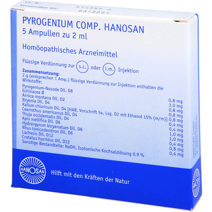 Pyrogenium comp. Hanosan Ampullen, 5 ml Lösung