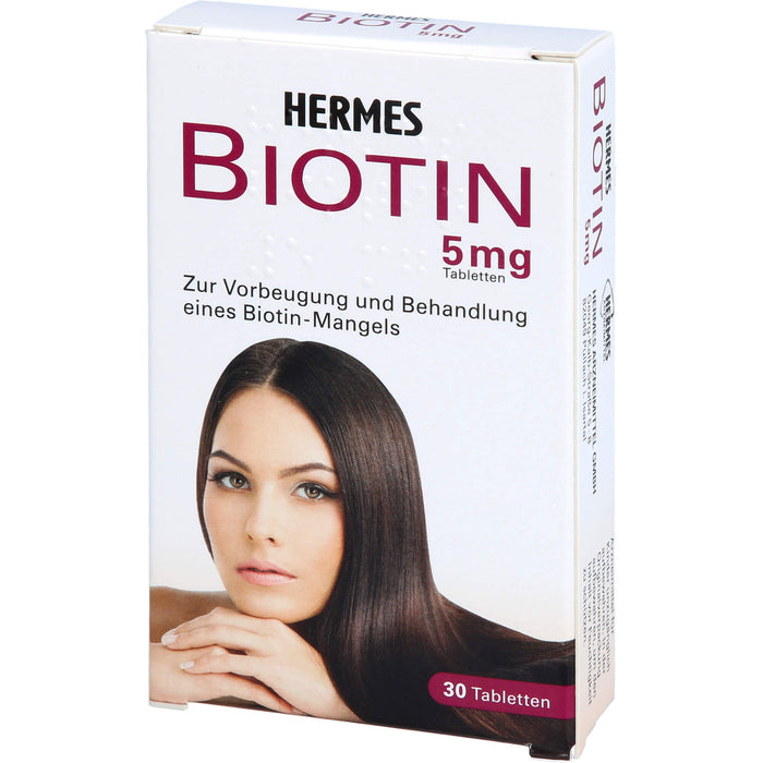 HERMES Biotin 5 mg Tabletten, 30 pcs. Tablets