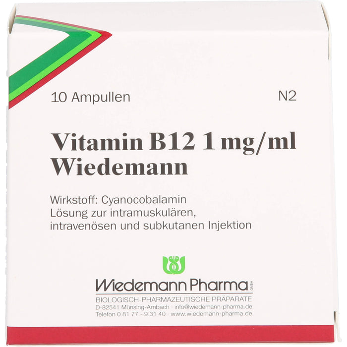 Combustin Vitamin B12 1 mg/ml Wiedemann Injektionslösung, 10 pc Ampoules