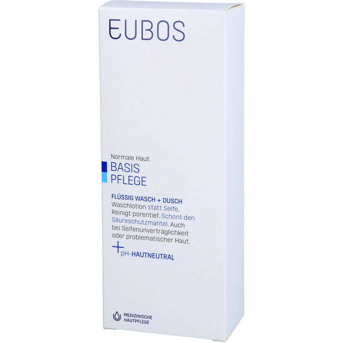 EUBOS FLUESS BLAU UNPARF, 200 ml Solution