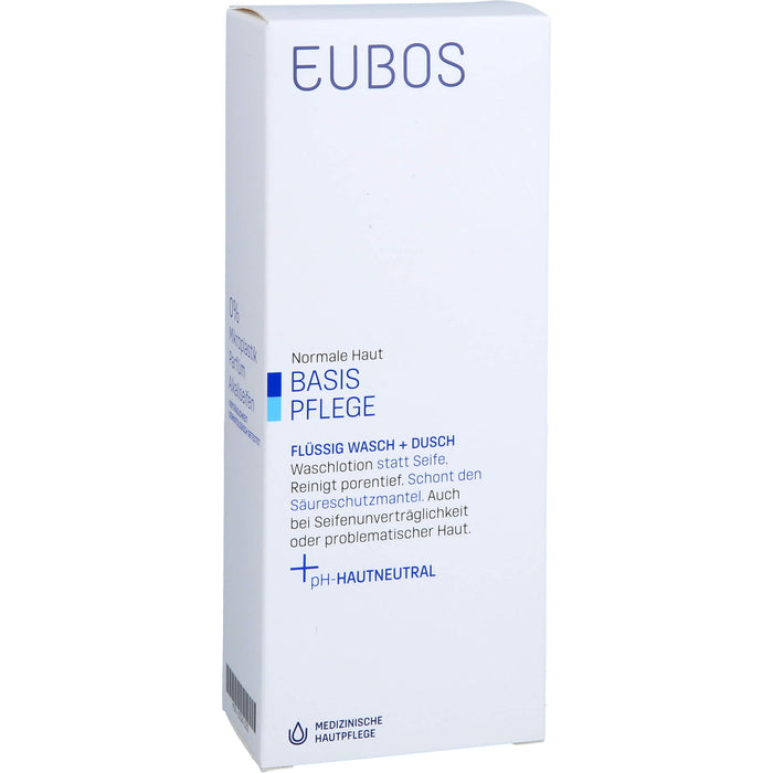 EUBOS FLUESS BLAU UNPARF, 200 ml Solution