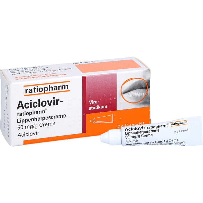 Aciclovir-ratiopharm Lippenherpescreme, 2 g Cream