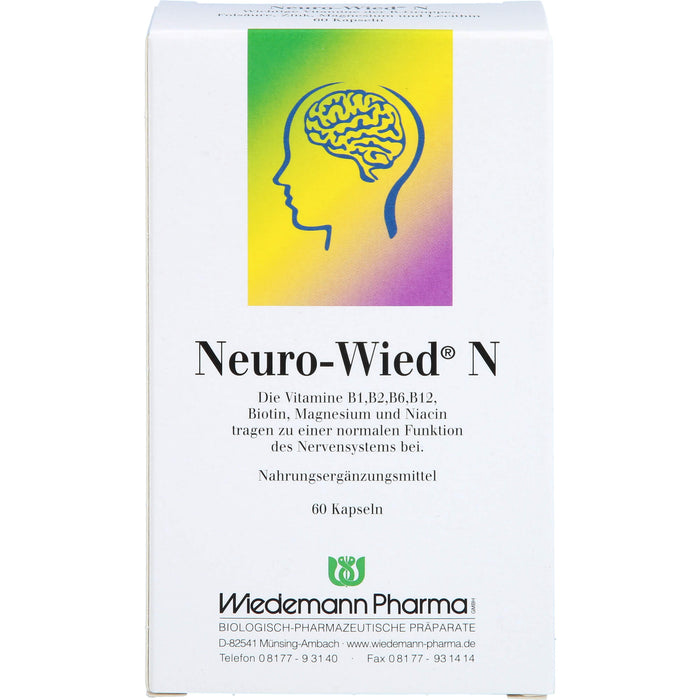 Neuro-Wied N Kapseln für eine normale Funktion des Nervensystems, 60 pcs. Capsules