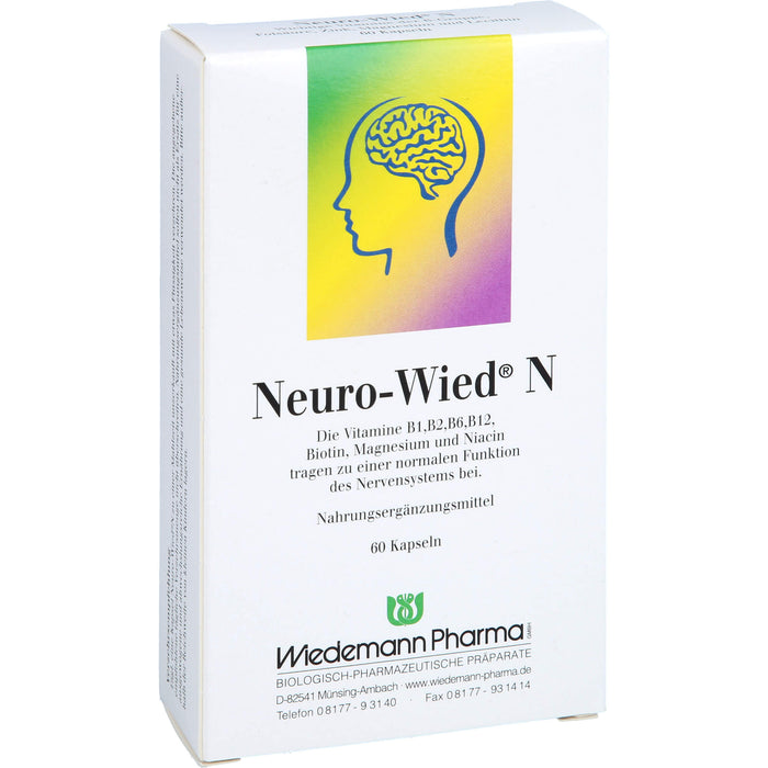 Neuro-Wied N Kapseln für eine normale Funktion des Nervensystems, 60 pcs. Capsules