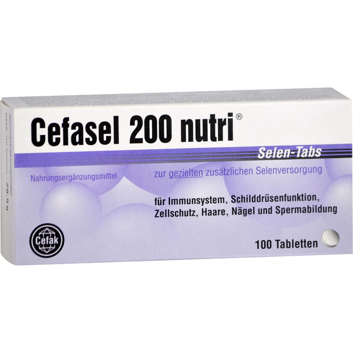 Cefasel 200 nutri Selen-Tabs, 100 pcs. Tablets