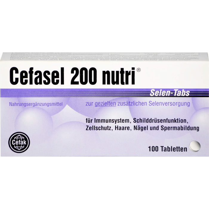 Cefasel 200 nutri Selen-Tabs, 100 pcs. Tablets