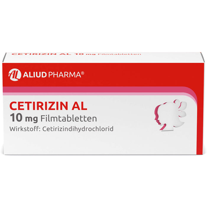 CETIRIZIN AL 10 mg Filmtabletten bei allergischen Erkrankungen, 50 pc Tablettes