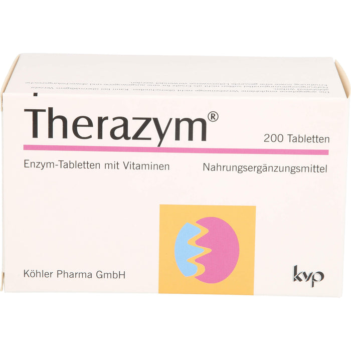 Therazym Tabletten mit Enzymen  und Vitaminen, 200 pc Tablettes