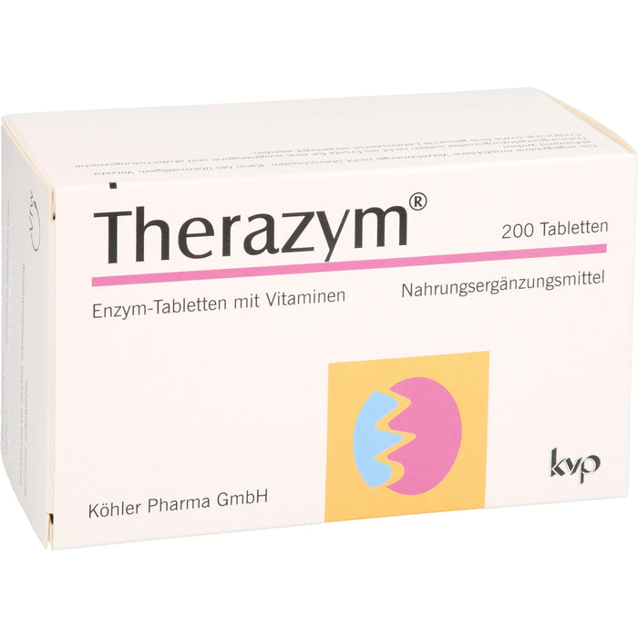 Therazym Tabletten mit Enzymen  und Vitaminen, 200 pc Tablettes