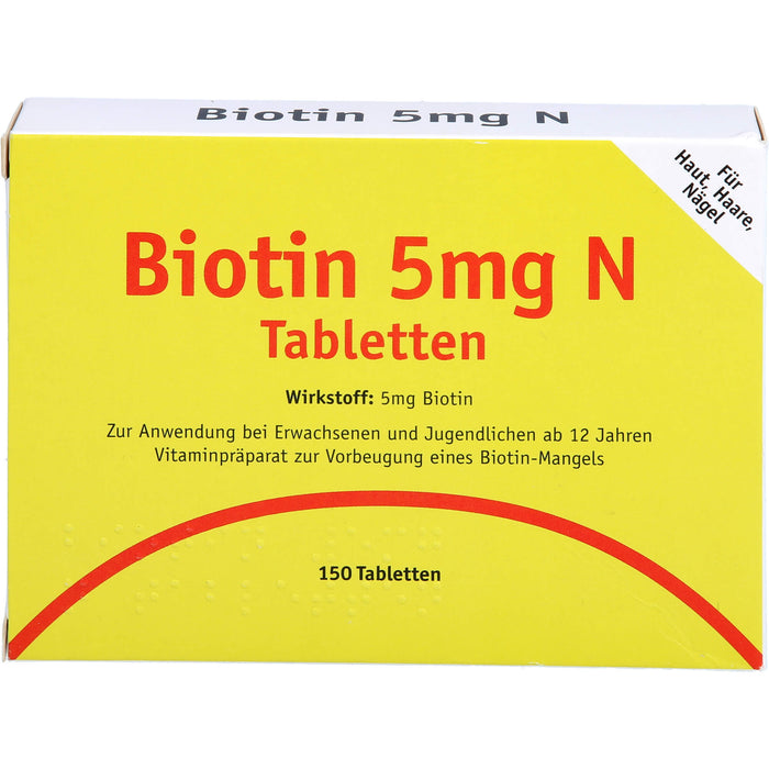 Karl Minck Biotin 5 mg N Tabletten, 150 pcs. Tablets