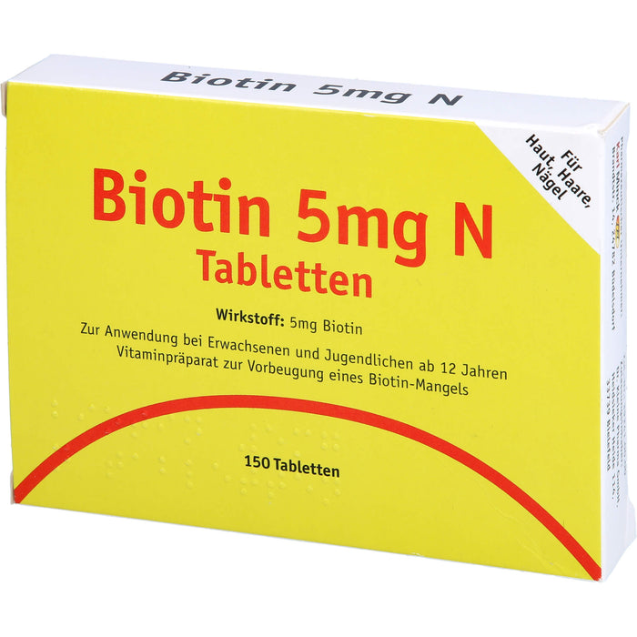 Karl Minck Biotin 5 mg N Tabletten, 150 St. Tabletten