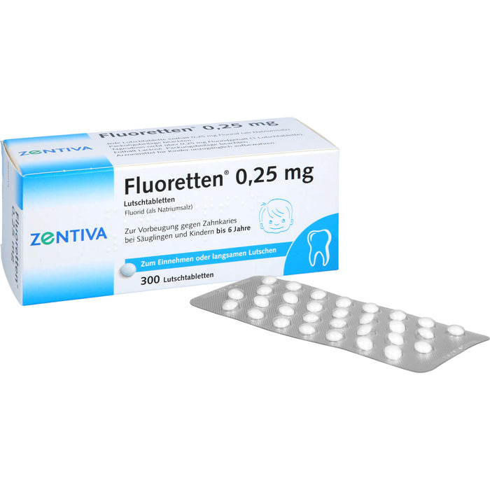 Fluoretten 0,25 mg, Lutschtabletten, 300 St TAB