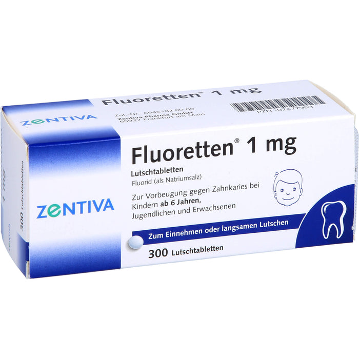 Fluoretten 1mg, 300 St. Tabletten