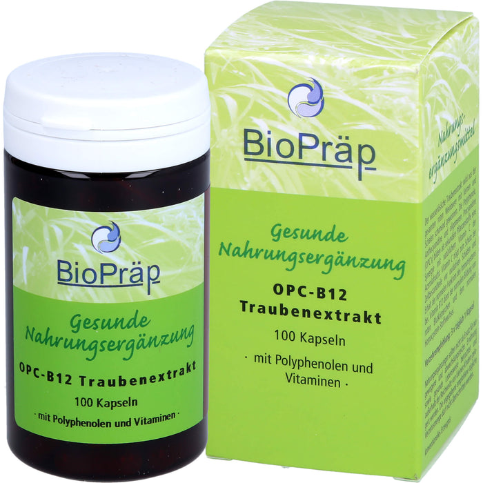 BioPräp OPC-B12 Traubenextrakt Kapseln, 100 pcs. Capsules