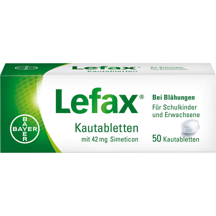 Lefax Kautabletten bei Blähungen, 50 pc Tablettes