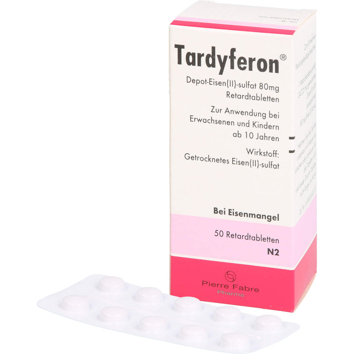 Tardyferon Depot-Eisen(II)-Sulfat 80 mg Retardtabletten, 50 St. Kapseln