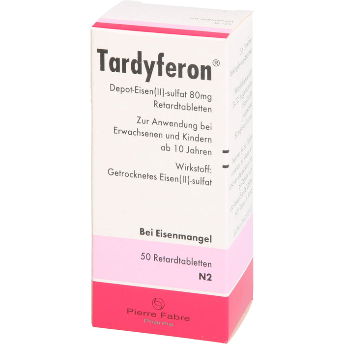 Tardyferon Depot-Eisen(II)-Sulfat 80 mg Retardtabletten, 50 St. Kapseln