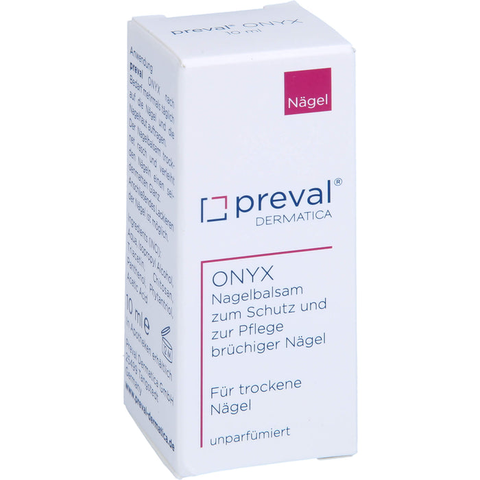 preval Onyx Nagelbalsam zum Schutz und zur Pflege brüchiger Nägel, 10 ml Lösung