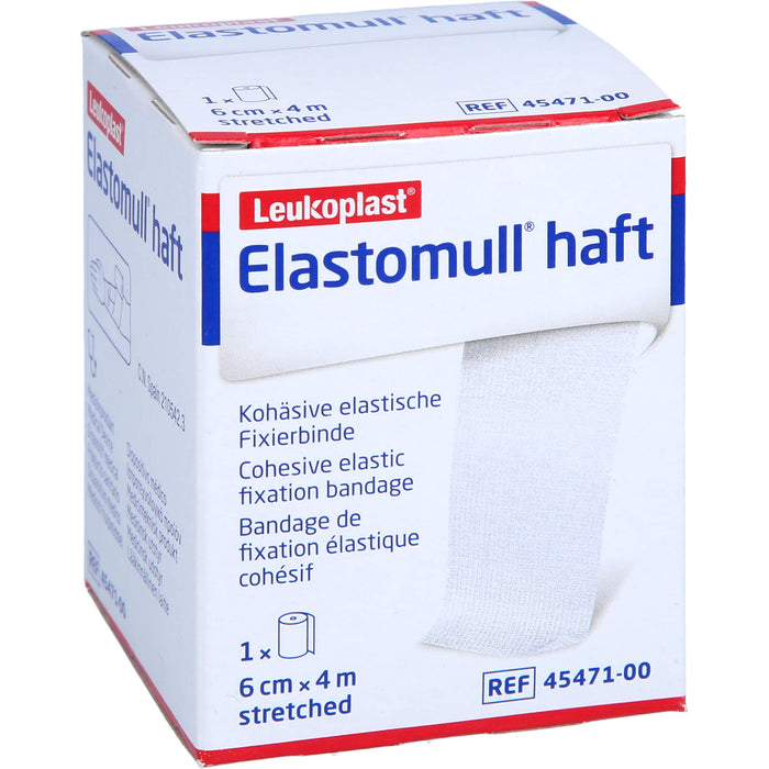 Elastomull haft 6 cm x 4 m kohäsive elastische Fixierbinde, 1 St. Packung