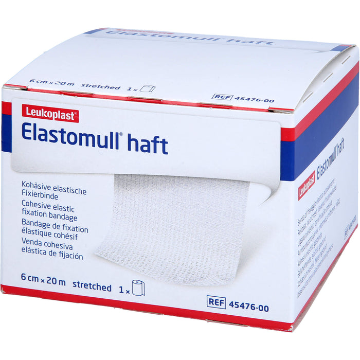 Elastomull haft 6 cm x 20 m kohäsive, elastische Fixierbinde, 1 pc Bandage