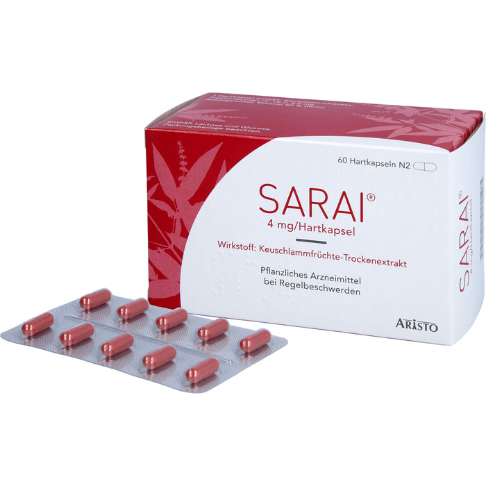 Sarai Hartkapseln bei Regelbeschwerden, 60 pc Capsules