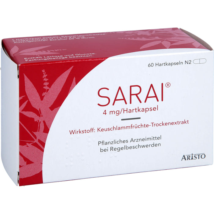 Sarai Hartkapseln bei Regelbeschwerden, 60 pcs. Capsules