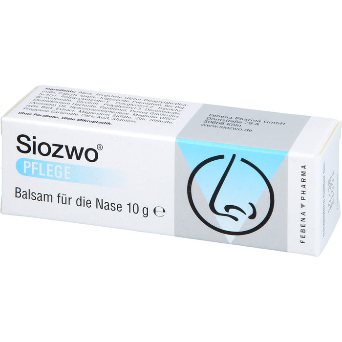 Siozwo Pflegebalsam für die Nase, 10 g Creme