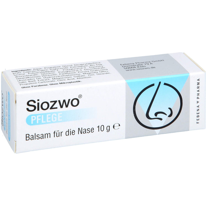 Siozwo Pflegebalsam für die Nase, 10 g Cream