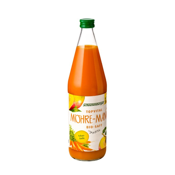 Schoenenberger Topvital Möhre-Mango Bio-Saft, 750 ml Solution