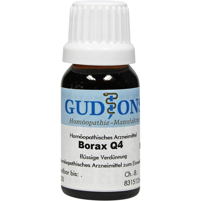 GUDJONS Borax Q4 flüssige Verdünnung, 15 ml Lösung