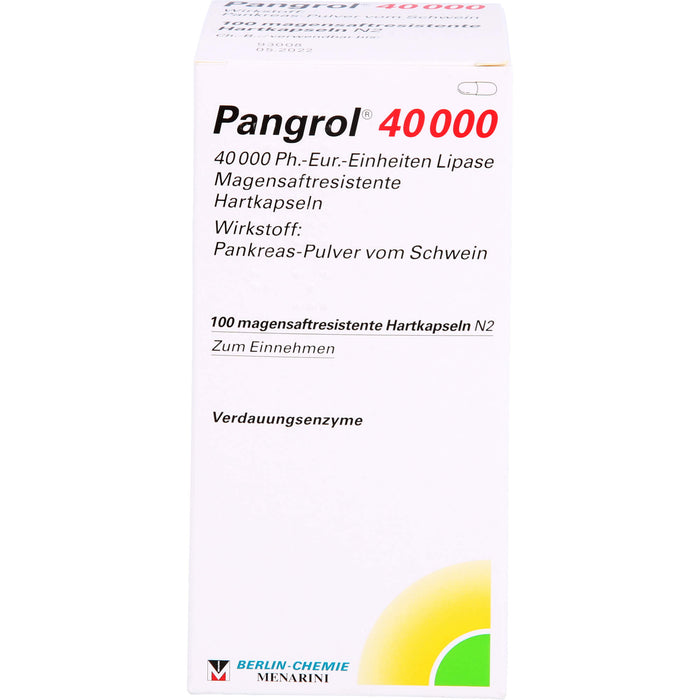 Pangrol 40000 Kapseln Verdauungsenzyme, 100 pcs. Capsules