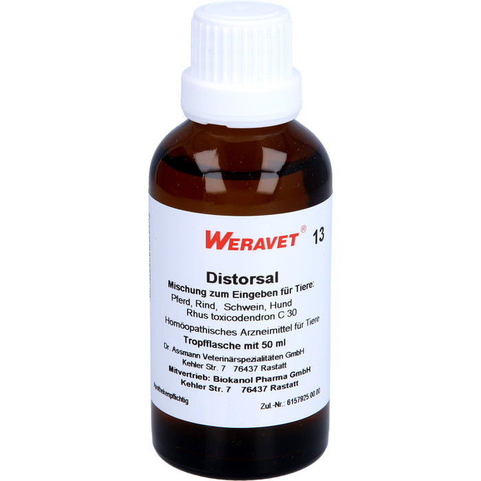 WERAVET 13 Distorsal Mischung, 50 ml Lösung