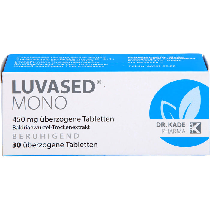 Luvased mono 450 mg Tabletten zur Beruhigung, 30 pc Tablettes