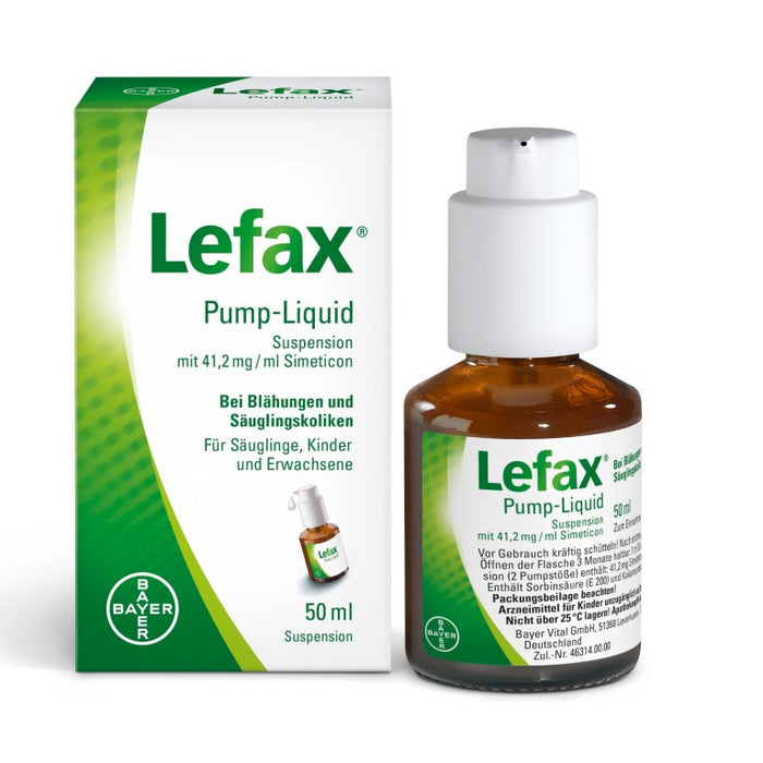 Lefax Pump-Liquid gegen Blähungen und Säuglingskoliken, 50 ml Solution