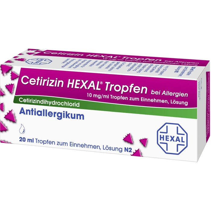 Cetirizin HEXAL Tropfen bei Allergien, 20 ml Lösung