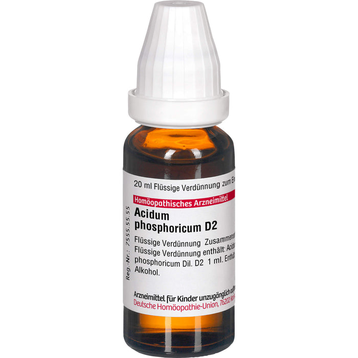 DHU Acidum phosphoricum D2 Dilution, 20 ml Lösung