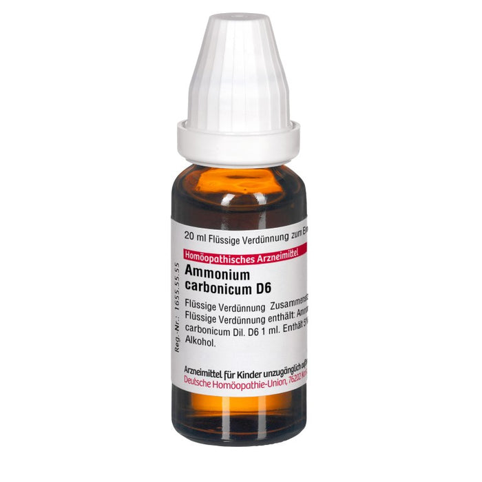 DHU Ammonium carbonicum D6 flüssige Verdünnung, 20 ml Lösung