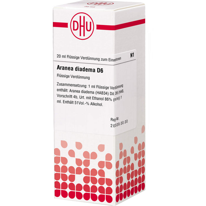 DHU Aranea diadema D6 Dilution, 20 ml Lösung