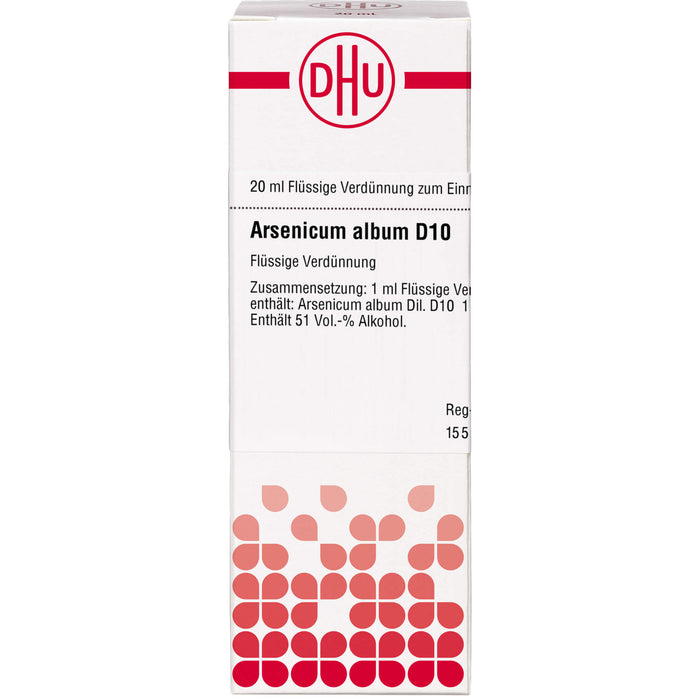 DHU Arsenicum album D10 Dilution, 20 ml Lösung