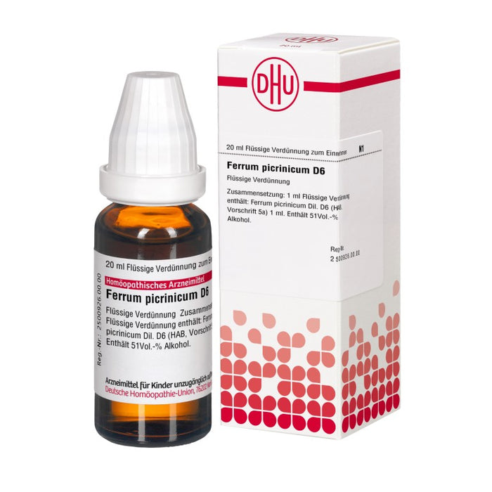 DHU Ferrum picrinicum D6 Dilution, 20 ml Lösung