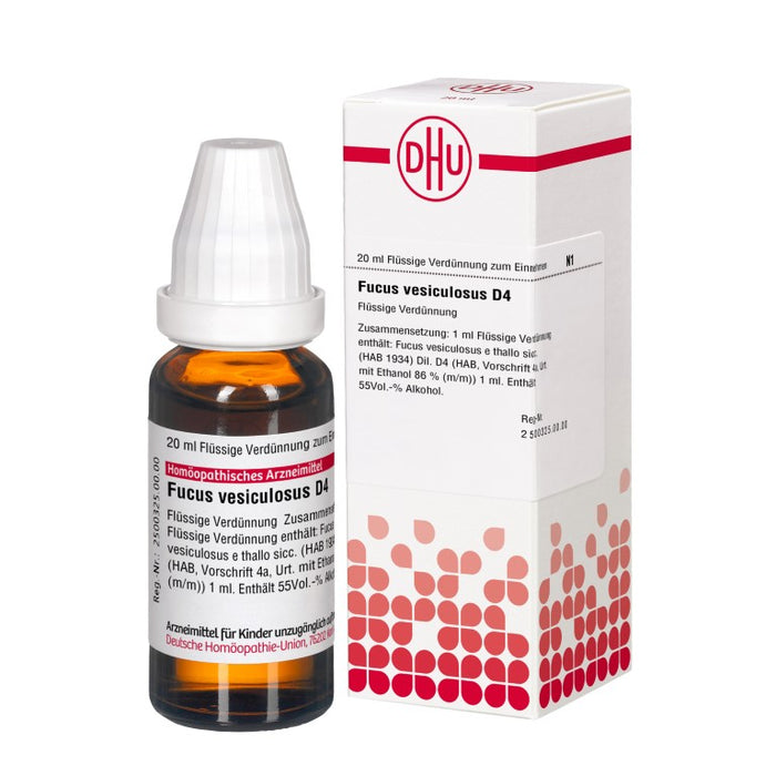 DHU Fucus vesiculosus D4 Dilution, 20 ml Lösung