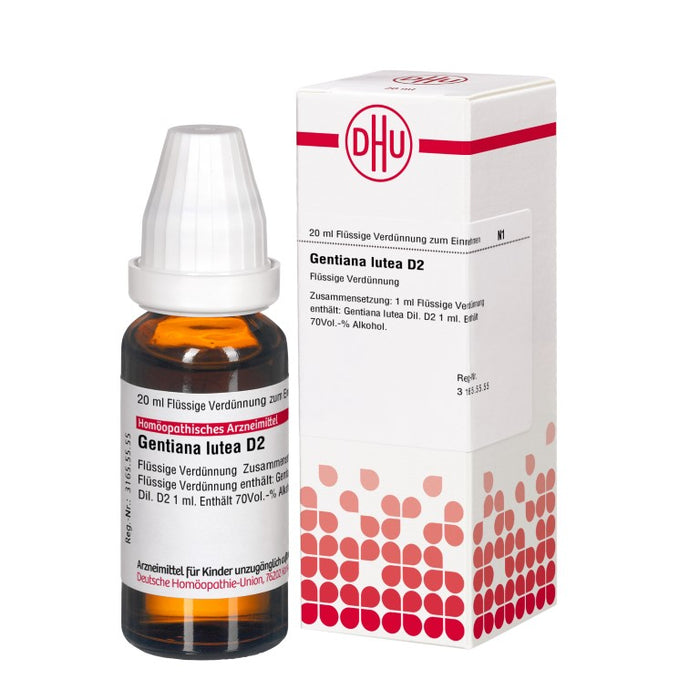 Gentiana lutea D2 DHU Dilution, 20 ml Lösung